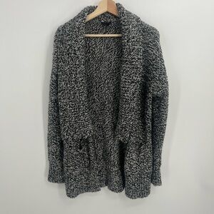 Ann Taylor Black and White Cardigan Sweater